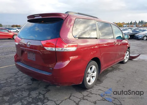 2011 Toyota Sienna Le V6 from USA, damaged, VIN 5TDKK3DC2BS023014
